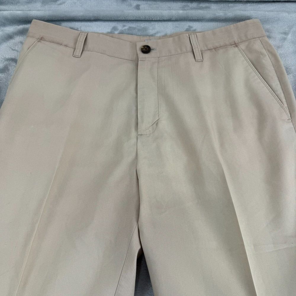 Adidas Golf Pants Mens 32x30 Khaki Chino Tech Performance Stretch Trousers